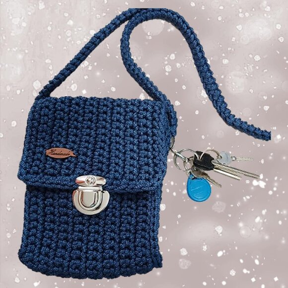 Versatile Lightweight Crochet Crossbody Bag – Ideal for Festivals & Outings - Picture 3 of 9